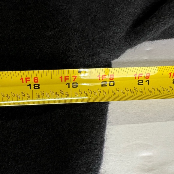 Chico’s 1 wool black zip front sweater jacket beaded sequins M bronze fall work - Picture 11 of 13